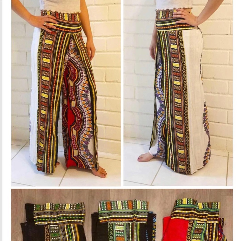 Red Dashiki pants size L/XL
